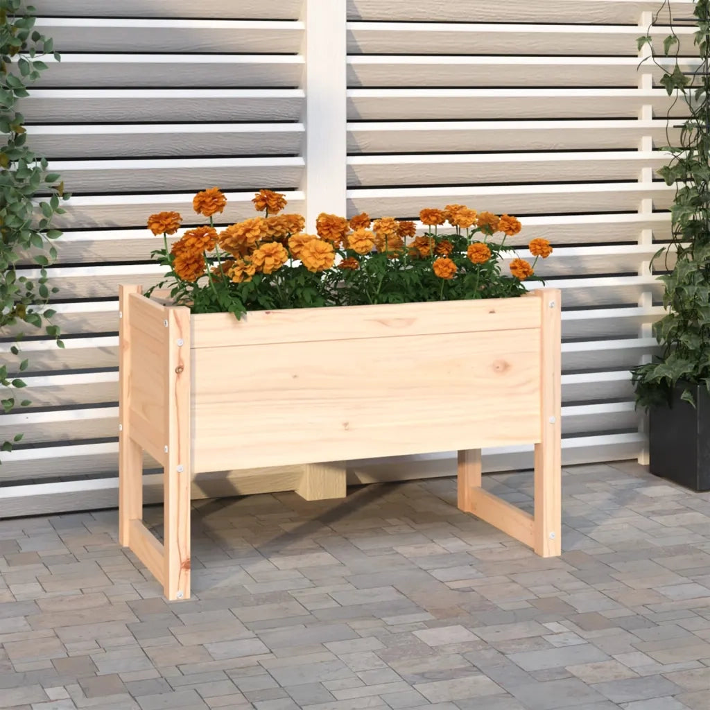 Fioriera | Cassetta per fiori | Vaso 78x40x52 cm in Legno Massello di Pino