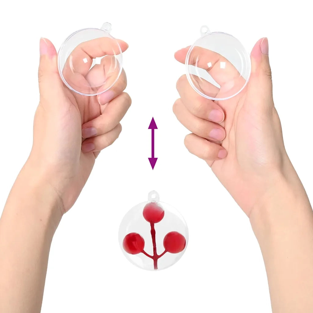 Set di Palle di Natale 100 pz Trasparente ? 10 cm CFW3174027