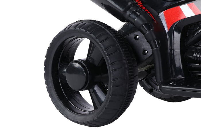 Moto Elettrica per Bambini 6V 3 Ruote con Suoni e Luci Rosso