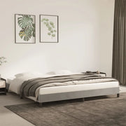 Giroletto senza Materasso-Struttura Letto Grigio Chiaro 200x200 cm Velluto 770918