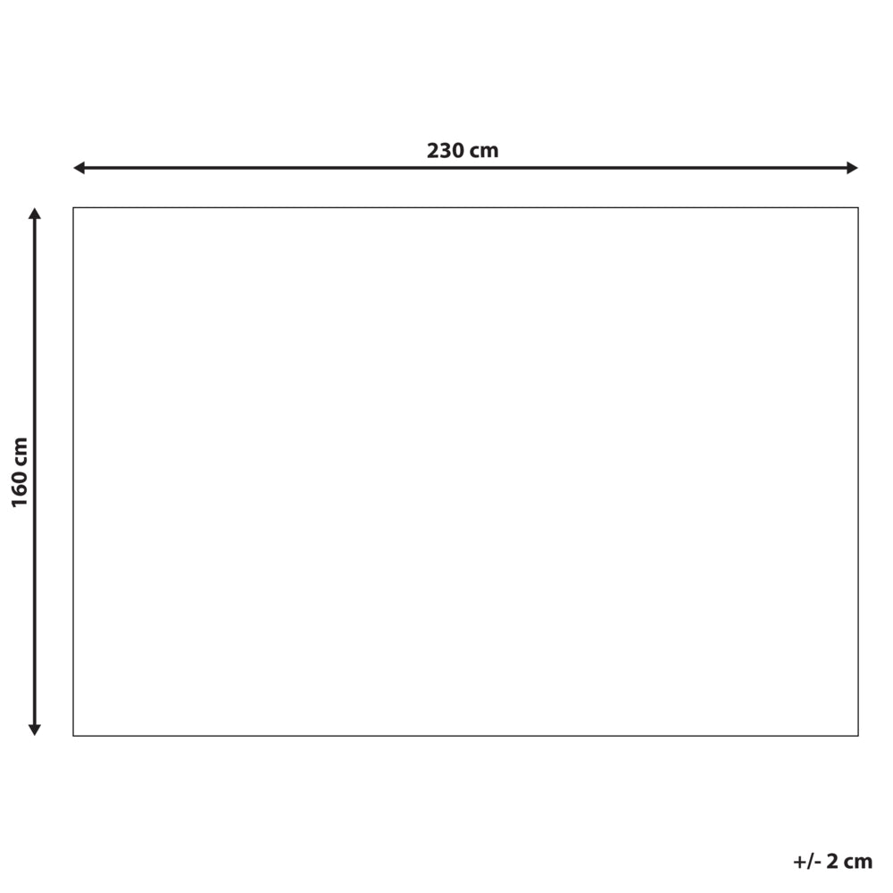 Tappeto in cotone beige chiaro 160 x 230 cm Rettangolare motivo animali moderno