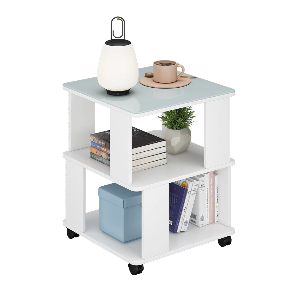 Vicco Tavolino Bianco 50 x 50 cm