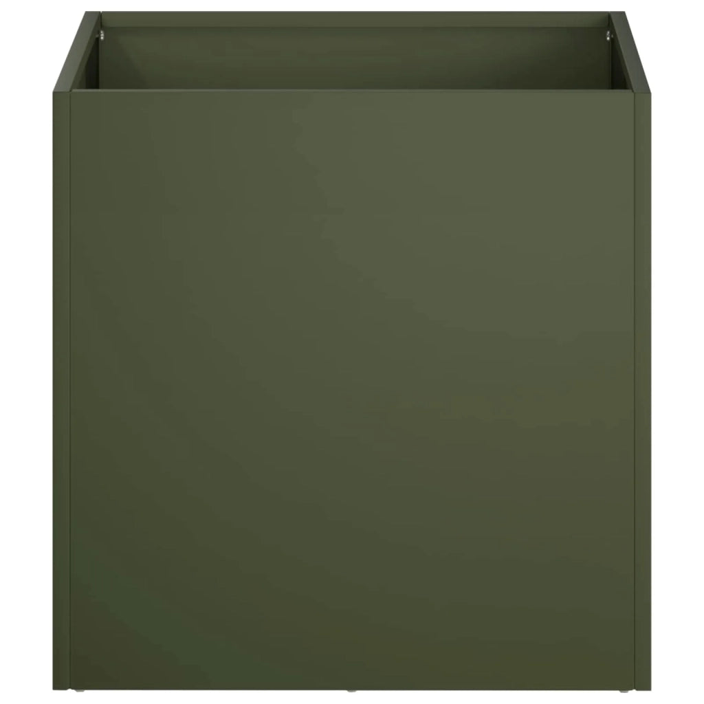 Vaso da giardino Verde Oliva 25 x 25 x 25 cm 8004944