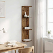 Scaffale da parete Legno antico 22 x 15 x 100 cm 8012448