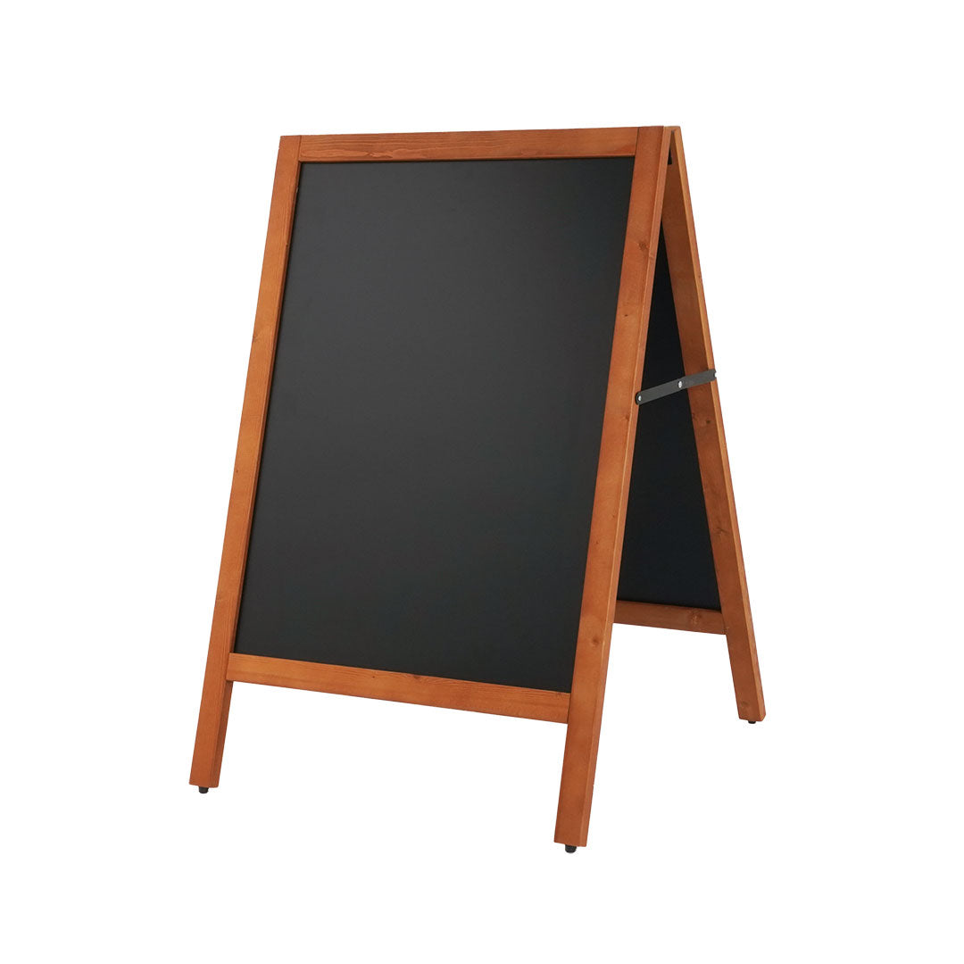 Lavagna a Cavalletto Magnetica 60x78 cm Cornice in Legno di Faggio Dark Wood