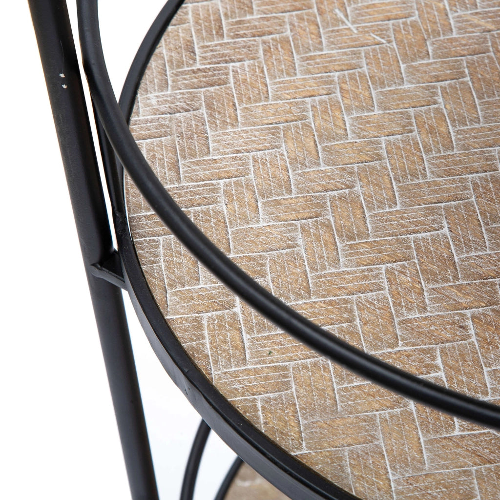 Ganaro, Carrello 3 Ripiani, 40x42x82h cm Marrone