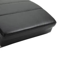 Poltrona Relax con Funzione Massaggio, Schienale Alto, Cuscino Incluso, Ecopelle, Metallo, Schiuma, 58 x 163 x 87 cm, Nero
