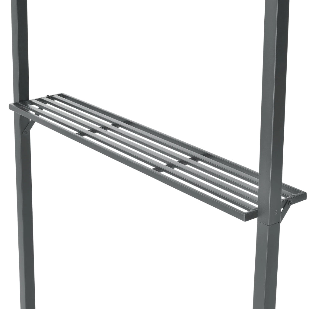 Gazebo per barbecue 250 x 241 x 151 cm antracite grigio scuro 03_0008738