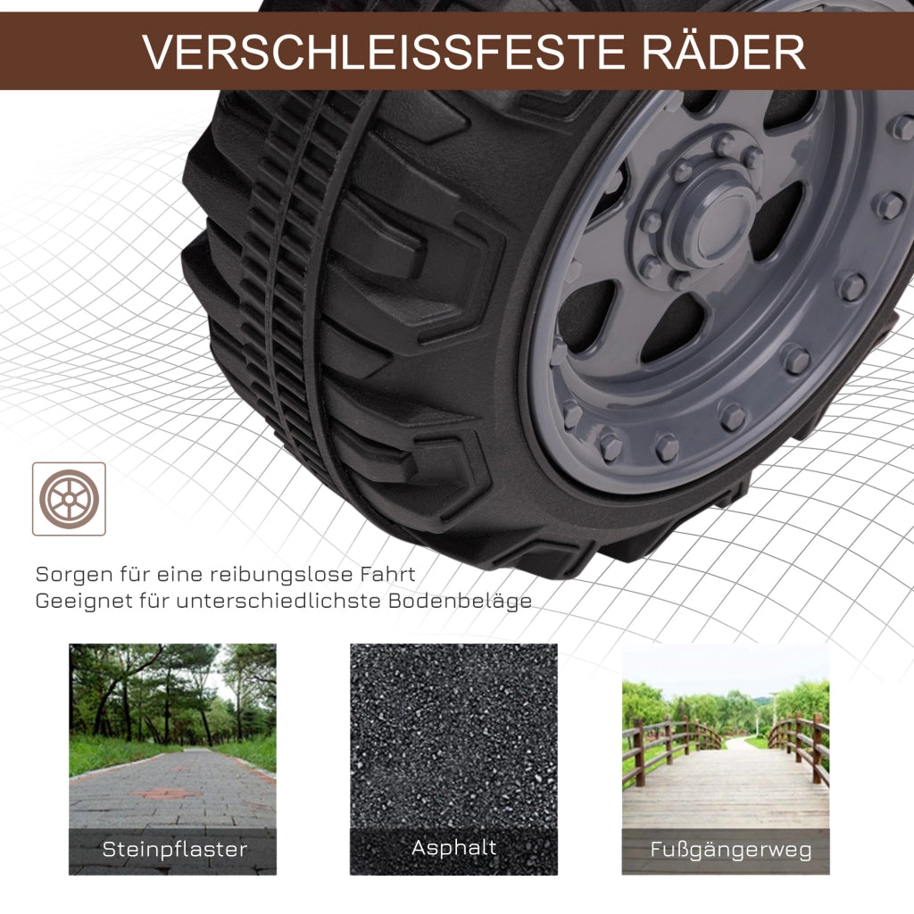Quad Elettrico per Bambini con Musica ¨C zephmum ¨C 6V, Nero, 1.5-3 Anni
