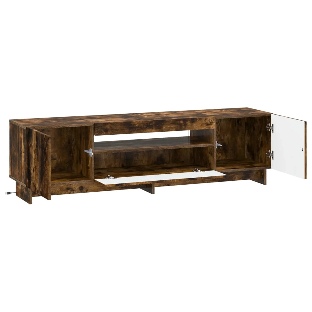 Mobile TV LED Rovere Fumo Legno ingegnerizzato 896030