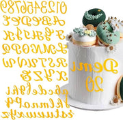 Decorazioni per torta in acrilico con lettere A-Z e numeri 0-9 per festa di compleanno, matrimonio e festa