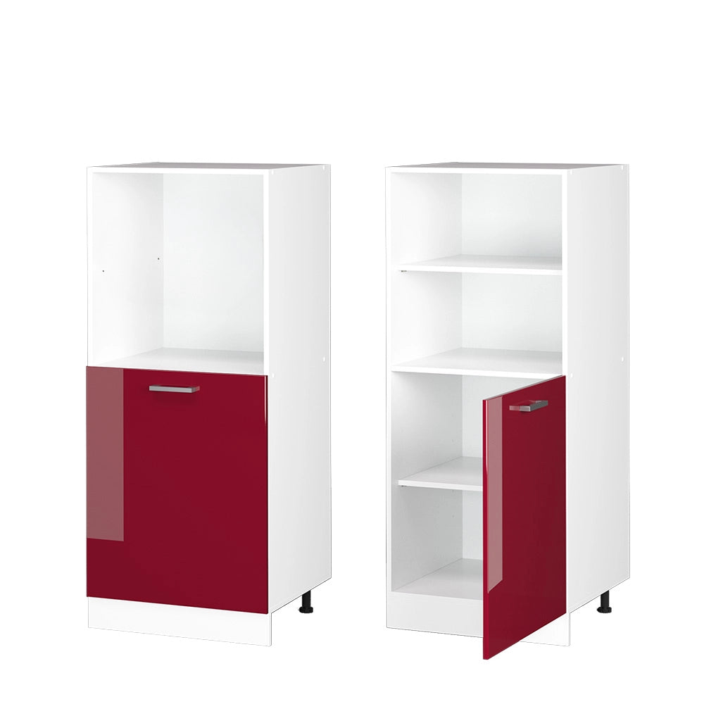 Vicco Mobile per forno da incasso Rosso lucido 60 cm