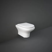 Vaso WC Sospeso Rak Compact Rimless In Ceramica Attacco 180 con Scarico a Parete Sedile per Vaso Rak Compact Originale