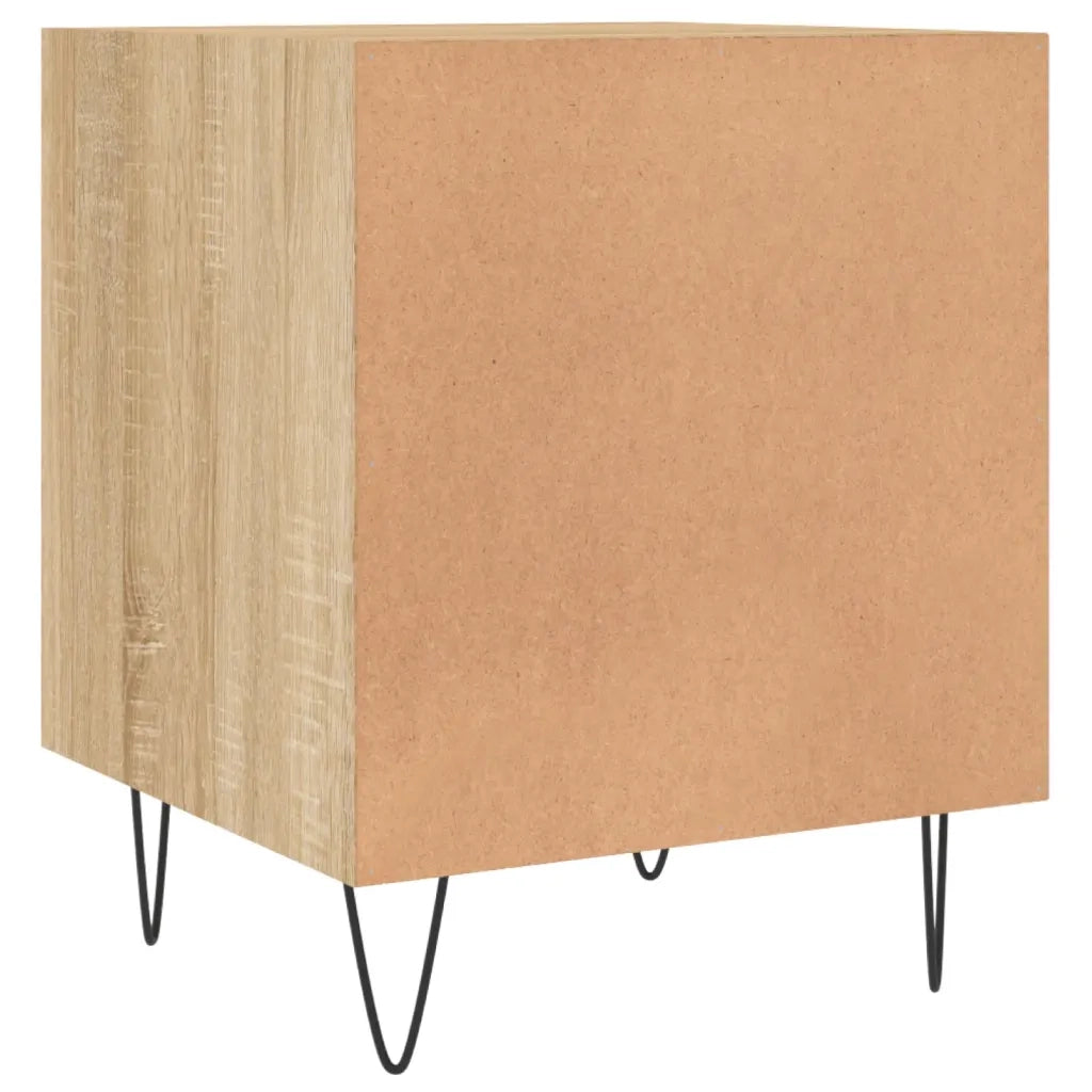 Comodino Rovere Sonoma 40x40x50 cm in Legno Multistrato 827554
