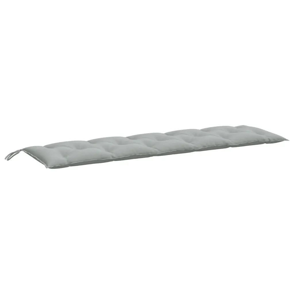 Cuscini Panca Giardino 2 pz-Set di 2 Cuscini per panchina da esterno Grigio Chiaro M¨¦lange 180x50x7 cm