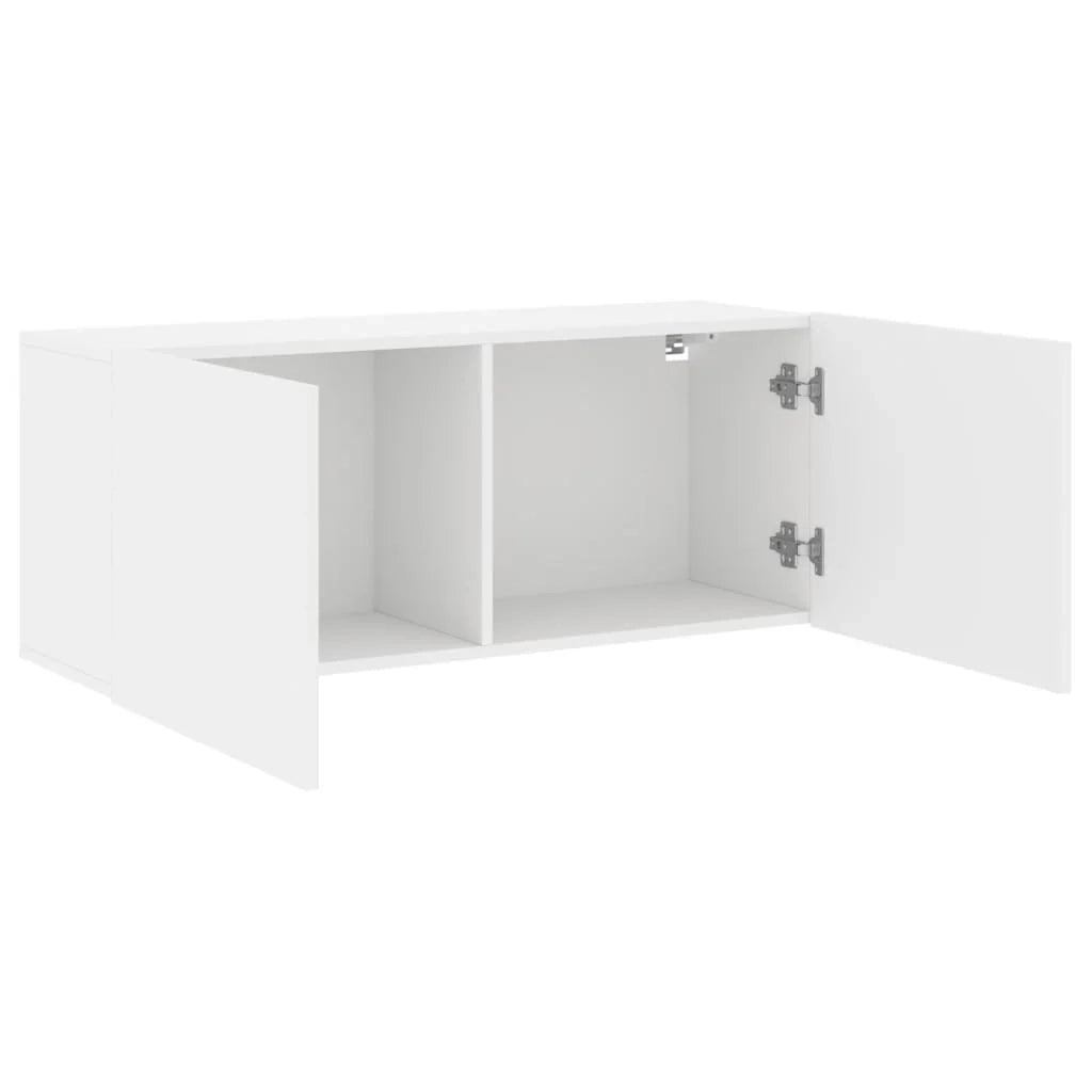 Mobile TV multimediale mensola TV mobile TV sala da pranzo soggiorno camera da letto montaggio a parete 100 x 30 x 41 cm bianco 02_0027737