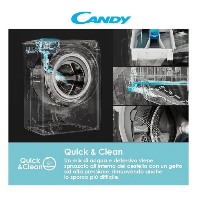 Candy RapidÓ RO 14104DWME/1-S lavatrice Libera installazione Caricamento frontale 10 kg 1400 Giri/min A Bianco
