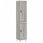 Buffet credenza cassettiera armadio mobile contenitore organizer cucina soggiorno salotto rovere Sonoma alto 34,5 x 34 x 180 cm legno ingegnerizzato grigio 02_0035210