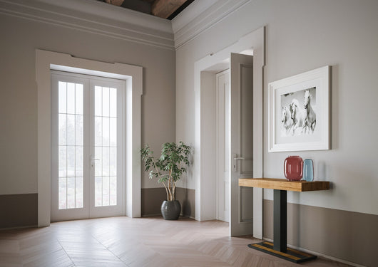 Consolle Allungabile in Legno e Ferro H77x40x90/300cm Capital Premium Quercia Folding