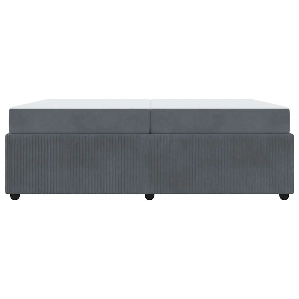 Struttura del letto Grigio scuro 200 x 200 cm Tessuto
