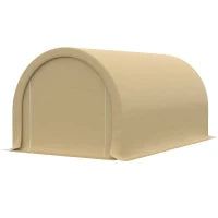 Tenda da Garage Resistente all'Acqua con Protezione UV UPF 30+ e Pareti Laterali Rimovibili, 5 x 3 m, Beige