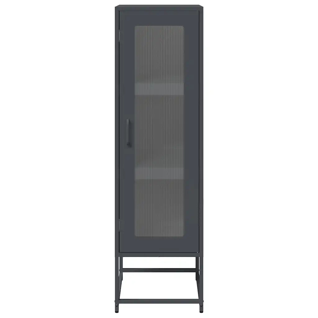Credenza Antracite 36x39x123 cm Acciaio Laminato a Freddo