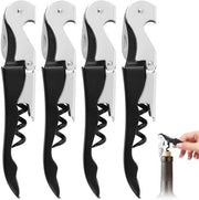 Set di Bar per 4 persone - 3-in-1 Apripetali - Strappapasta - Apri bottiglia - Apri Birra - Professionale con Strappafogli