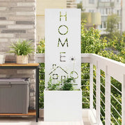 Schermo per privacy in giardino Traforo Bianco 50 x 150 cm 876491