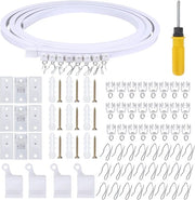 Fascia per tenda da soffitto flessibile - per tende a vela e divisorio di stanza - 5 metri