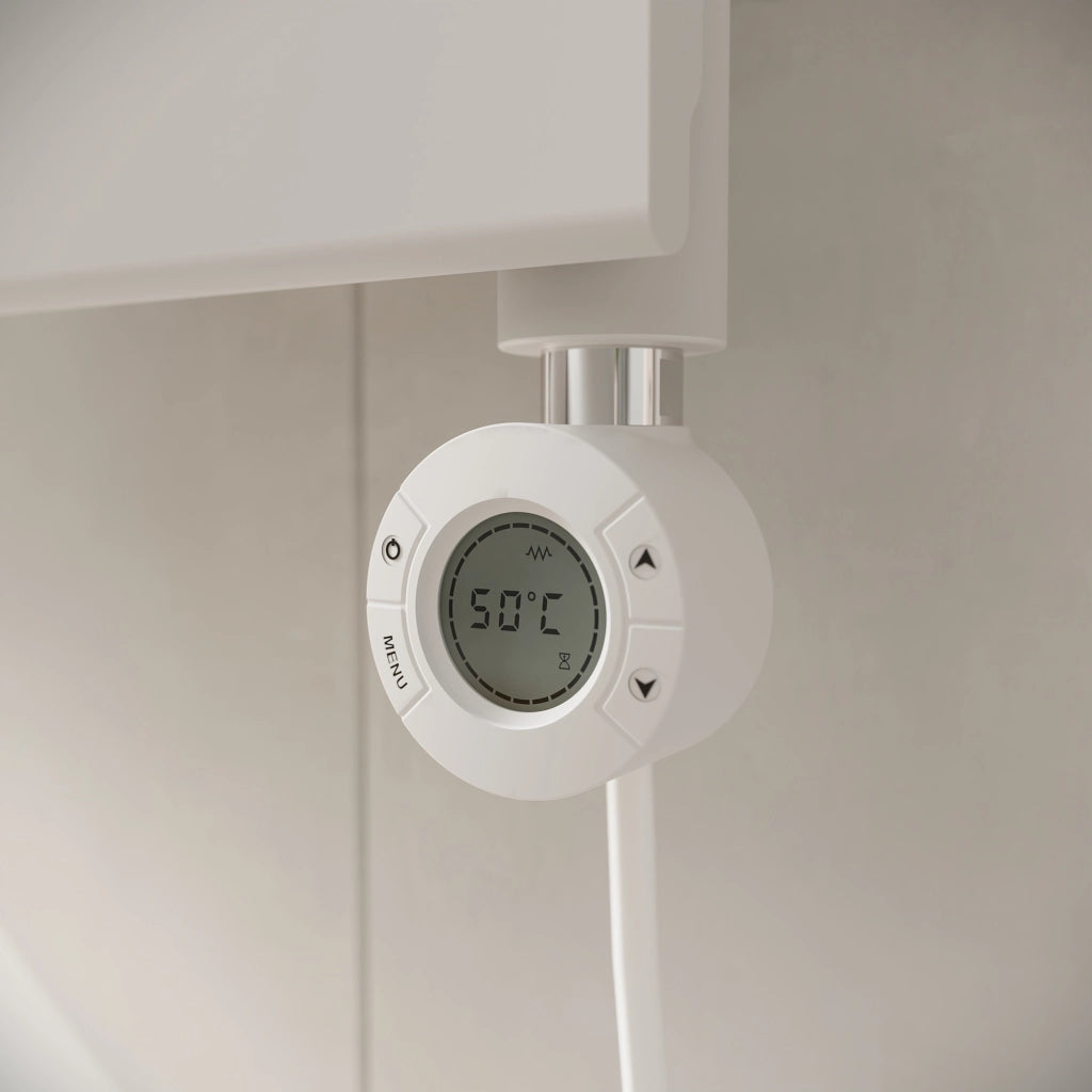 Termoarredo elettrico 1200x500 bianco opaco interasse 450 | Andromeda