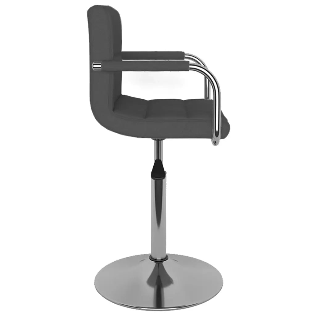 Sedia da Pranzo Grigio Scuro in Tessuto 3087877