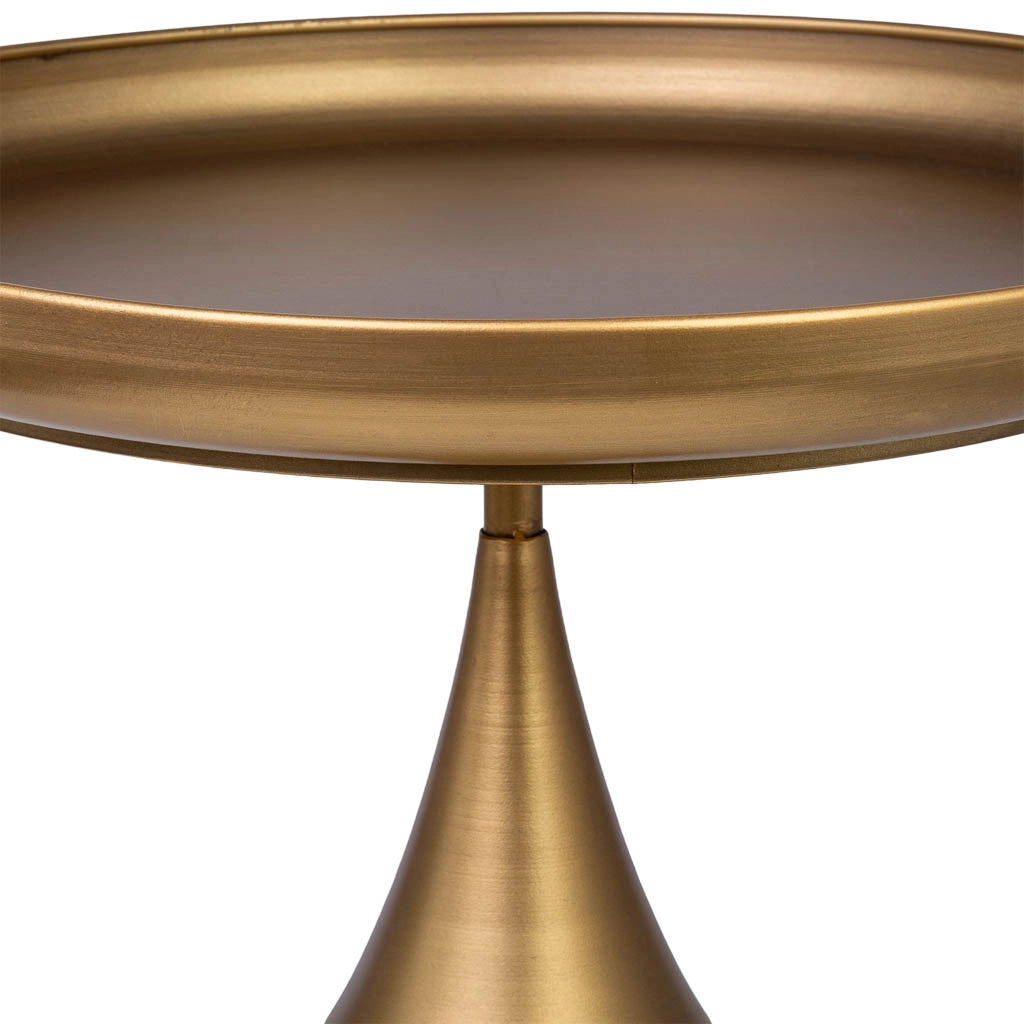 Tavolino in metallo 51x51x53,5h cm Oro