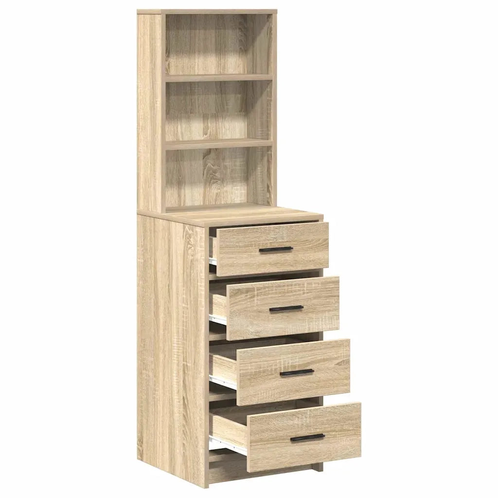 Credenza rovere sonoma 40 x 41 x 135 cm Legno multistrato 865048