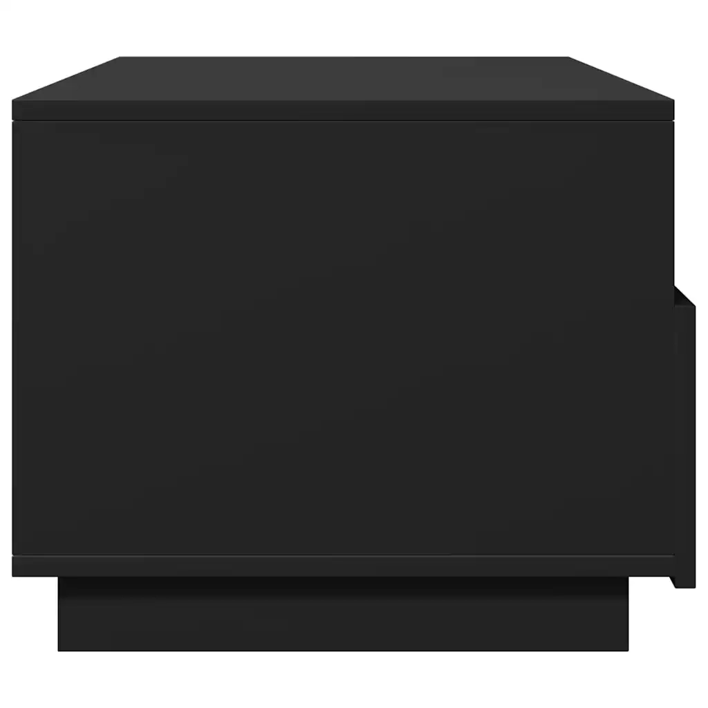 Tavolino da salotto | Tavolino da caff¨¨ | Tavolino da Soggiorno con Luci LED Nero 90x49x40 cm