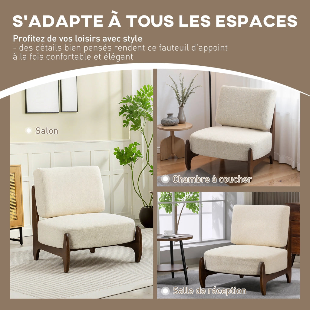 Poltrona relax in velluto ¨C zephmum ¨C 72x73.5x81 cm crema