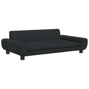 Cuccia per cani comoda 100 x 54 x 33 cm velluto nero 02_0042609