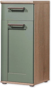 Commode da bagno in sonoma eichenlook rietverde - cassettone da bagno con spazio di stoccaggio - dimensioni 38 x 82 x 32 cm (L x A x P) cassettone da bagno alto