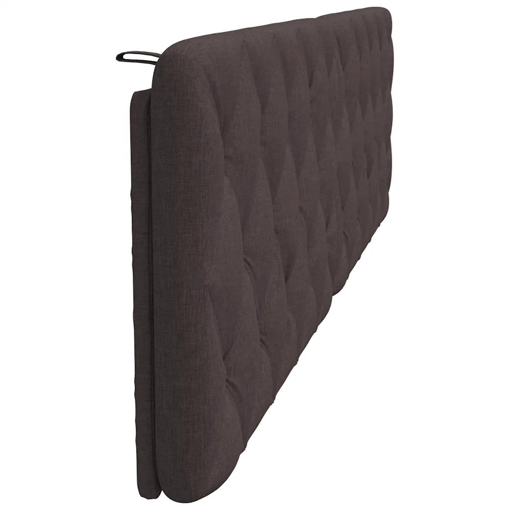 Cuscino Testiera Marrone Scuro 200 cm in Tessuto