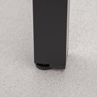 Set Tavolo e 4 Sedie da Giardino in Alluminio e Texteline Nero