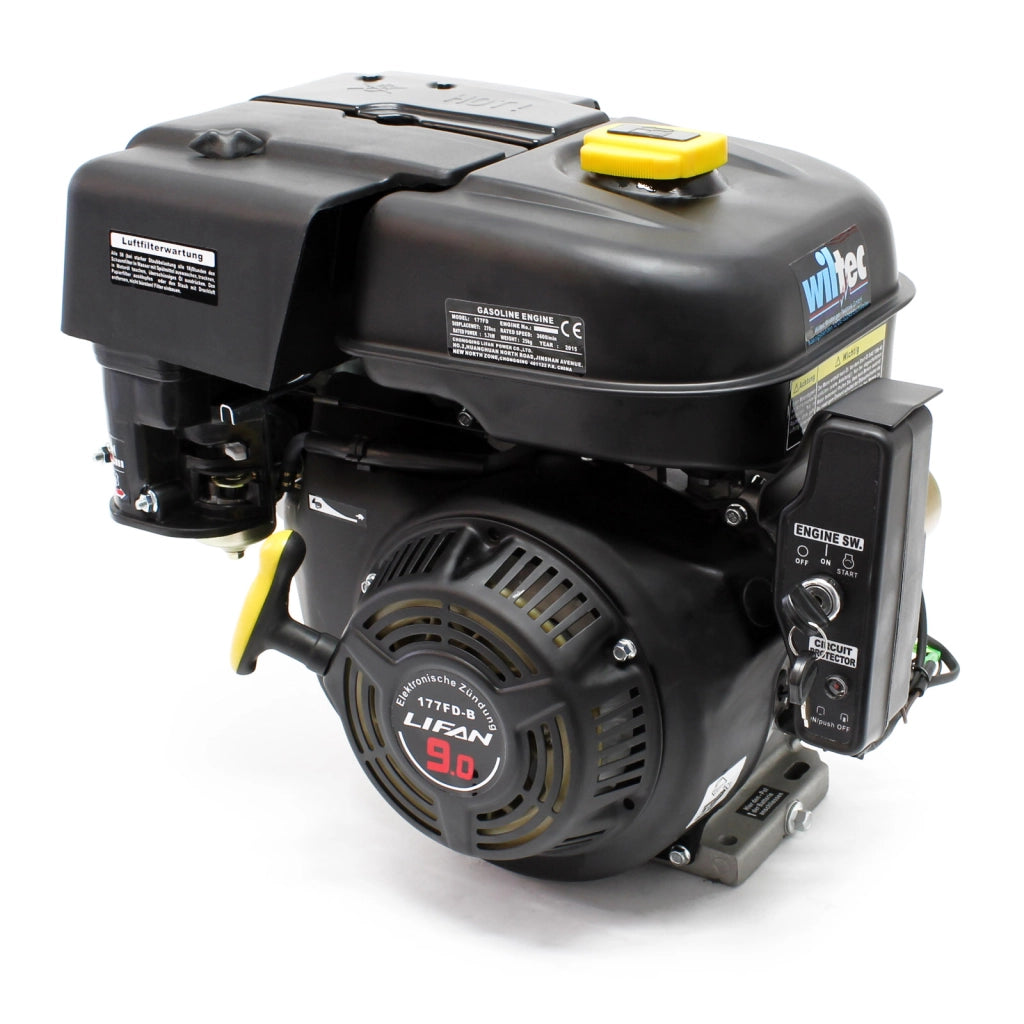 LIFAN 177 Motore a benzina 4 tempi, 1 cilindro OHV, 6,6 kW 9 CV 22 mm con frizione a bagno d'olio, avviamento elettrico