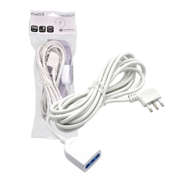 PROLUNGA ELETTRICA EWENT 16A 220V 90° 5M
