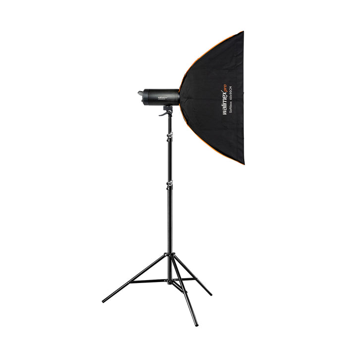 Set Campaigner 600 - flash fotografico da studio, luce LED da 600 W per foto e video, con softbox stativo luci e accessori