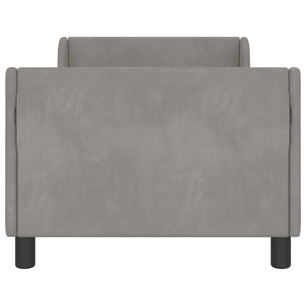 Struttura letto bambini con testata Grigio chiaro 80 x 160 cm