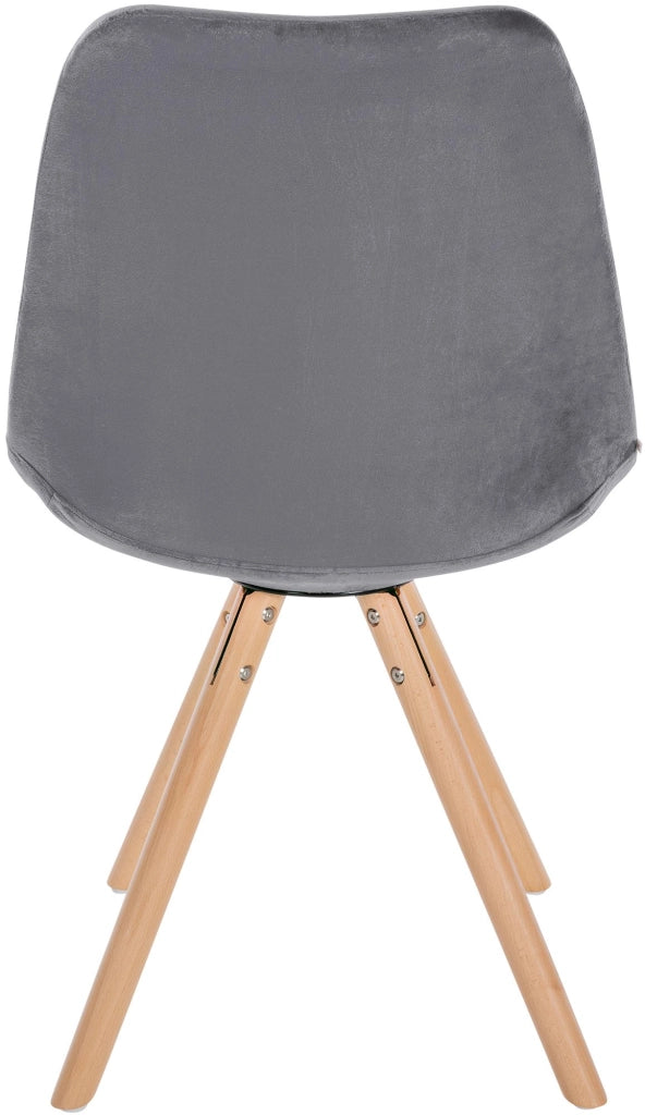 Sedia Sofia Velvet grigio,natura (rotondo)