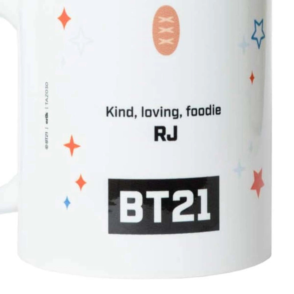 Tazza in ceramica Capacità 300 ml Design Kind, Amante, Foodie RJ Bianco Line Friends BT21