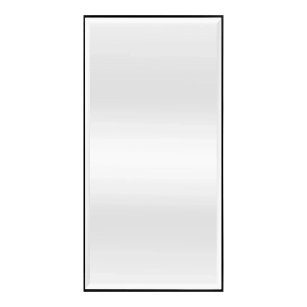 Specchio da parete rettangolare 102 x 52 cm nero 03_0007924