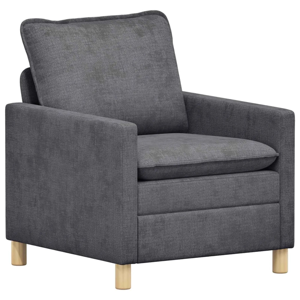 Divano Grigio Scuro 76 x 81 x 87,5 cm Poliestere