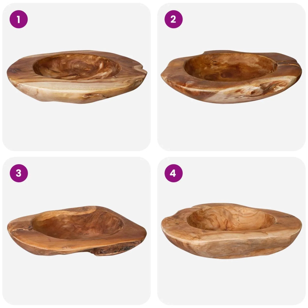 Portafrutta JEPARA Ø 40 cm Legno di teak massello Rotondo 42010336