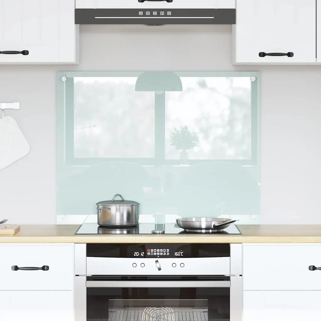 Schienale da cucina Latte 80 x 60 cm vetro temperato CFW8685563