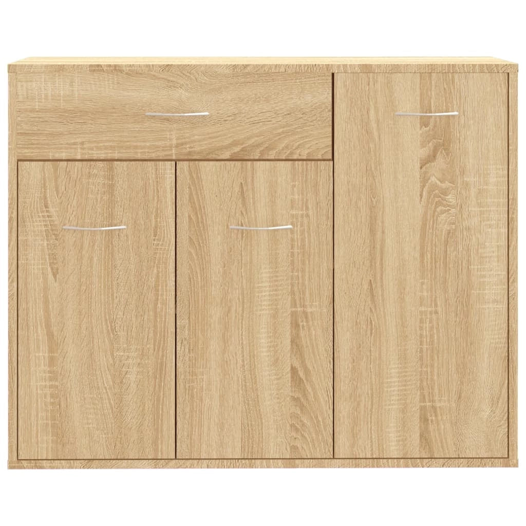 Buffet credenza cassettiera armadio mobile contenitore organizer cucina soggiorno rovere Sonoma 88 x 30 x 70 cm legno ingegnerizzato marrone 02_0031726